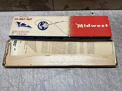 Vintage Midwest Products (Lil-Half Fast) Model Airplane Kit (New) • $79.99