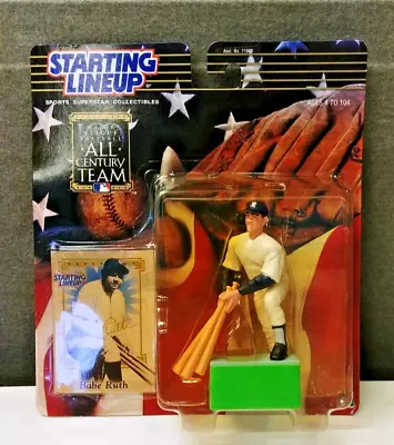 2000 Starting Lineup Babe Ruth All-century Team Figurine - Ny Yankees • $10
