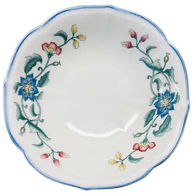 Villeroy & Boch Delia Fruit Berry Bowl White Porcelain Blue Floral 6   Germany • $24.99