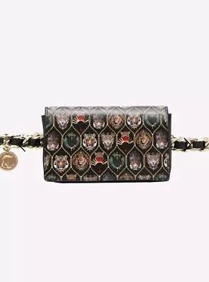 Camilla Embellished Jaggis Jewels Tiger Lion Leopard Chain Belt Clutch Bum Bag   • $200