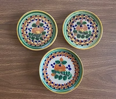 3 Ysauro Uriarte Puebla Mexico 5  Plates Vintage Talavera Pottery • $27