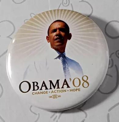 Barack Obama 2008 Change Action Hope 08 Button Pin • $12.99