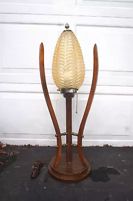 Vintage Mid Century Modern Table Lamp With Globe  Attributed To Adrian Pearsall • $259.99