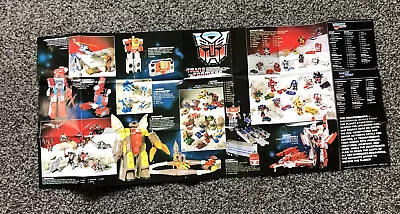 Transformers Check List - 1985 Larger Size Fully Opened  27 X 12 Inches • $15.19