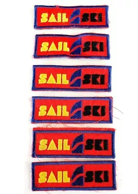 Lot Of 6 X Cloth Patch Motif Applique  - Sail Ski • $5.99