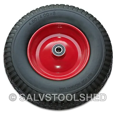 16  Solid Wheel Barrow Tyre Tire Puncture Proof Trolley 4.80/4.00-8 Wheelbarrow • $54.95