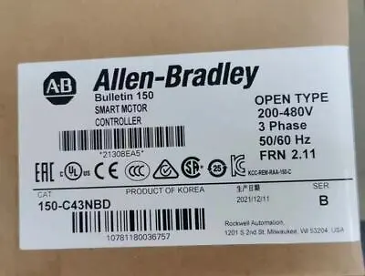 150-C43NBD Allen-Bradley SMC-3 Smart Motor Controller 150C43NBD • $929