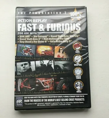 Action Replay Fast & Furious: The Cheats (PS2 PlayStation 2) Factory Sealed • £6.99