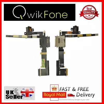 For Apple IPad 2 3G Headphone Jack And Sim Card Holder Flex Cable Replacement • £4.60