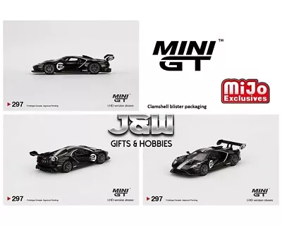 Mini GT Ford GT MK II #2 Shadow Black MGT00297 1/64 (Blister Packaging) • $9.99