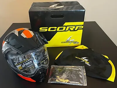 ScorpionEXO AT950 Adventure Snowmobile Modular Helmet Orange Large - NEW In BOX • $210