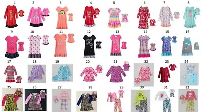 Girl 4-8 And 18  Doll Matching Nightgown Pajamas Dollie Me Christmas American • $15.99