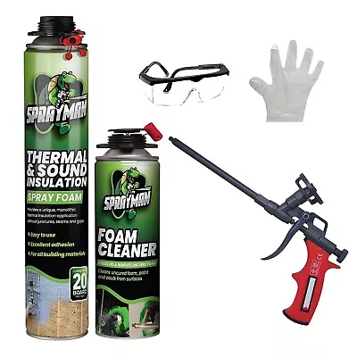 SPRAYMAN  Foam Insulation Kit | Closed Cell Spray Foam | Gun-Cleaner Included • $59.99