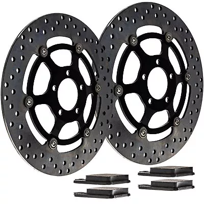 NICHE Front Brake Rotor Pad Kit For Kawasaki Ninja ZX11 43082-1142 Semi Metallic • $157.95