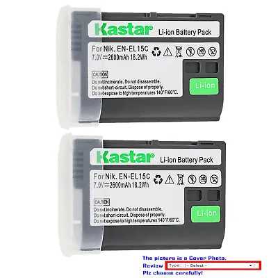 Kastar Battery Pack Replacement For Nikon D7000 D7100 D7200 D7500 D750 D780 • $33.49