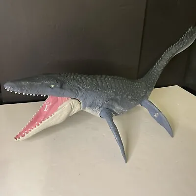 JURASSIC WORLD: Super Colossal Mosasaurus Real Feel Water Toy Dinosaur 28” • $23.25
