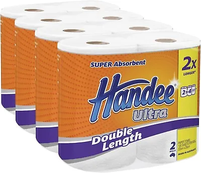 Handee Double Length Ultra Paper Towel (120 Sheets Per Roll) White 8 Count • $34.50