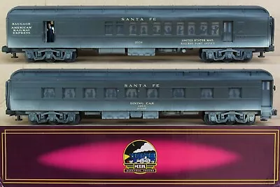 MTH Premier MT-4107 Santa Fe Combine/Diner Madison Passenger 2-Car Set O-Gauge • $69.99