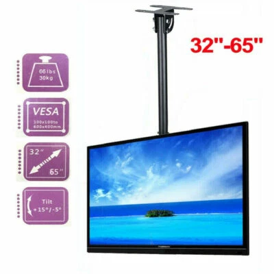 $46.91 • Buy Adjustable Ceiling TV Wall Mount Bracket 32 -65  LED For Office Samsung LG Sony