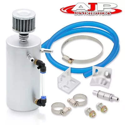 For Nissan Oil Catch Tank/Can Reservoir Breather Filter Kit Silver • $19.99