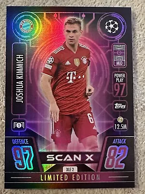 2021-22 Topps Match Attax Extra Joshua Kimmich Scan X Limited Edition #XLE2 • $3.95