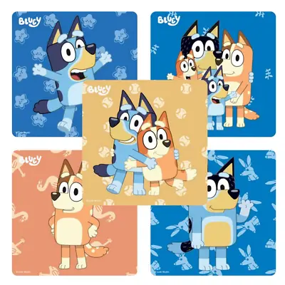 25 Bluey Stickers Licensed Printed By Sandylion 2.5 X2.5  Ea. Party Favors • $3.49