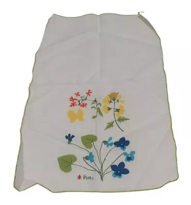 Vintage Floral Vera Neumann Table Scarf Tea Towel • $19.95