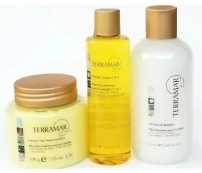 $36 • Buy Terramar Kit Capilar Intensive Mask Treatment Oil Infused Shampoo Oil Hair Serum