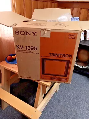 Vintage Sony Trinitron KV-1395 Color Tube TV 13  CRT TV Retro Gaming • $299.99