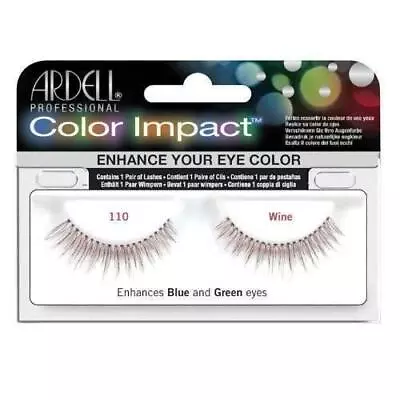 Ardell Color Impact False Eyelashes In Blue Plum Or Wine - Demi Wispies Or 110 • £5.99