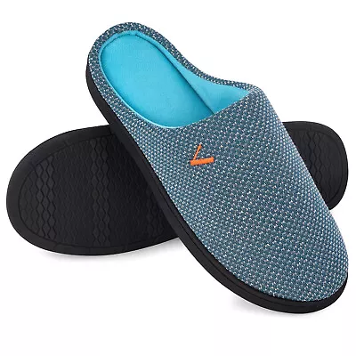 VONMAY Mens Scuff Memory Foam Slippers Lightweight Comfort Slip On House Shoes • $14.75