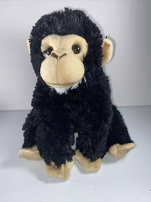 Wild Republic Baby Chimpanzee Plush Stuffed Animal Chimp Monkey Ape Black Brown • $10.95