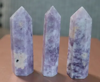 Lepidolite Point Bundle (3) Points Included 124 Grams • $12