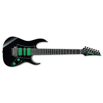 Ibanez Premium UV70P Black Green BK Steve Vai 7-String Electric Guitar + Case UV • $1499