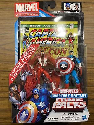 Marvel Universe Greatest Battles Captain America & Falcon Comic Book Pack Hasbro • $39.99