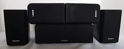 Sony Set Of 5 Surround Sound Speaker System 4 SS-MSP2 & 1 Center SS-CNP2 Tested • $48.75