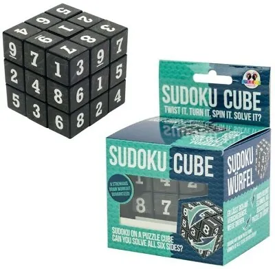 £6.99 • Buy Funtime Sudoku On A Puzzle Cube, Brilliant Brain Teasing Game, Sudcub Numbers  