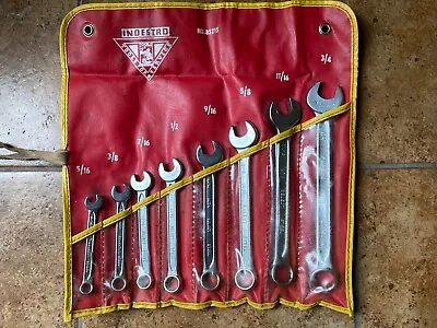 Vintage Indestro 8 Pc. Combination Wrench Set 85215 NOS  USA • $40