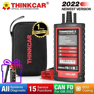 Thinkcar THINKDIAG 2 OBD2 Scanner Car Diagnostic Tool ECU Coding Full Software • $131.34