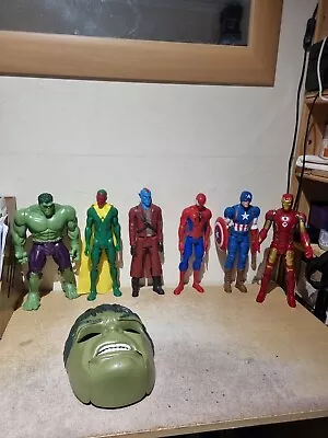 Marvel Action Figures 12 Inch Bundle Hulk Mask (N7) • £10