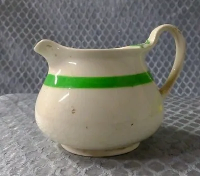 £5 • Buy Soho Pottery Corridge England Milk Jug Creamer Queens Green Solian Ware Vintage