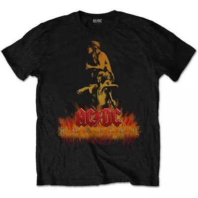 Official AC/DC Bonfire Unisex T-shirt Rock Band Angus Young Bon Scott • £20