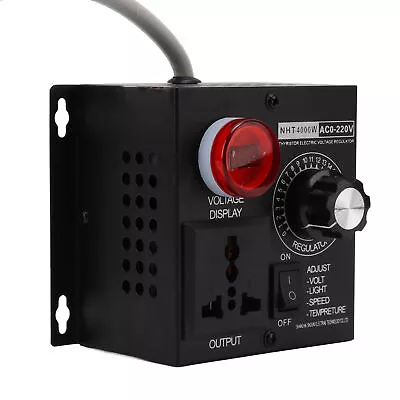 4000W SCR Electronic Voltage Regulator Motor Speed Controller Dimmer T 7810 AU • $55.11