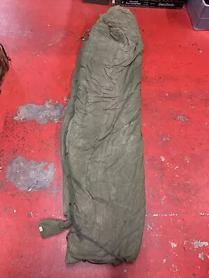 Vintage US Military Down Extreme Cold Weather Type II Mummy Sleeping Bag Lot 2 • $39.99