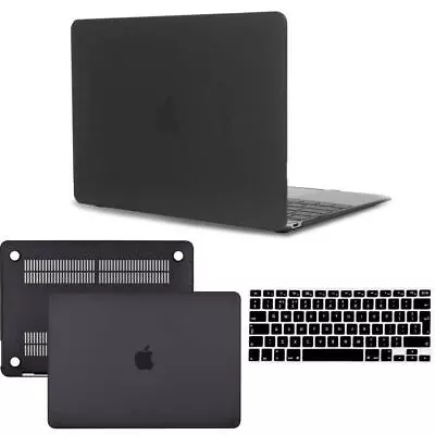 Black Hard Case Cover+UK Keyboard Skin -For Apple Macbook Air Pro 11 13 14 15 16 • £9.94