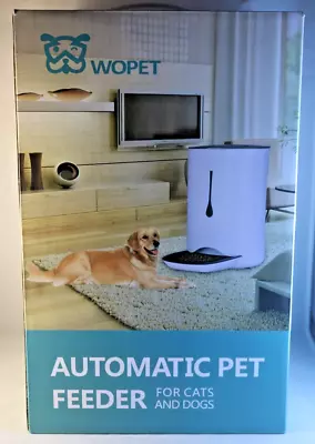 Wopet Automatic Programmable Pet Feeder For Dogs & Cats Usb Large Capacity Feed • $62.50