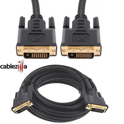 DVI-D TO DVI-D Cable Male To Male Dual Link 24 + 1 Pin Monitor Display DVI Wire • $7.95