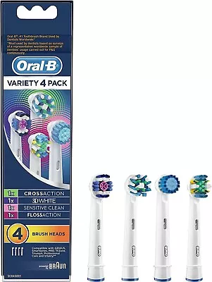 $20 • Buy Oral-B Variety Replacement Electric Toothbrush Heads, 4 Pack