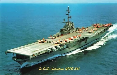 Postcard USS Antietam CV CVA CVS-36 • $4.75