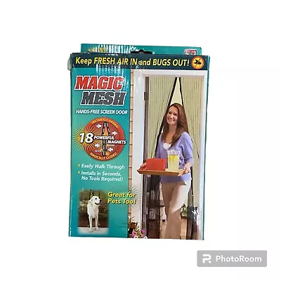 Magic Mesh Hands-free Screen Door Magnetic Black As Seen On TV • $24.99